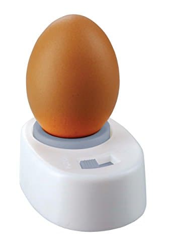 Image of KitchenCraft Egg Pricker with Built-in Safety Lock, Plastic, White, 5.5 x 7.5 x 3 cm