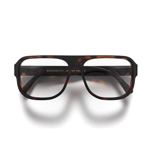 Image of LONDON MOLE® Brooklyn blue light blocking glasses | Cool modern designer blue blockers | Anti eyestrain for screens | Men’s Women’s Unisex | Spring hinges