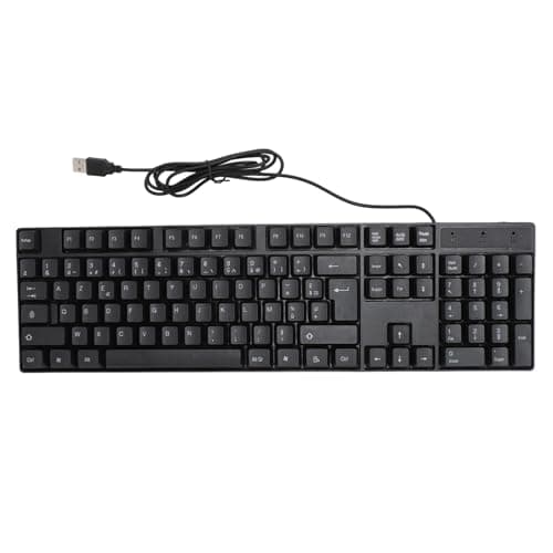 Image of Acouto Minority Language Keyboard, 4.9ft Cable Ergonomic Design Lightweight Universal Computer Keyboard for Office Home Business (French AZERTY Layout)