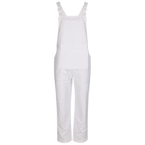 Image of U.S Trading Bib And Brace Overall - 544 - Mens Dungarees (UK, Numeric, 32, Regular, Regular, White)