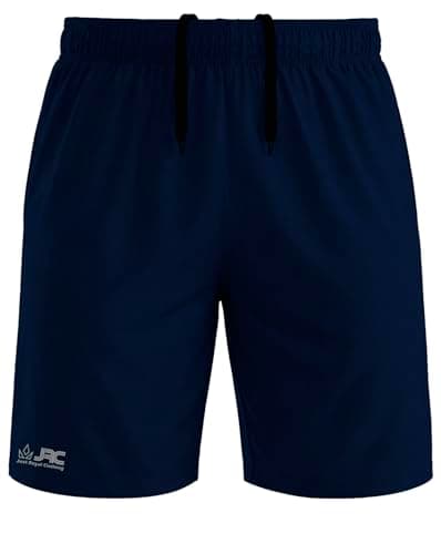 Image of JRC Just Royal Clothing Men's Football Shorts for Running, Training & Gym, Quick Drying & Breathable Shorts (Navy, L)