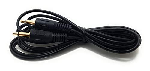 Image of Maincore 1m long 3.5mm to 3.5mm MONO Jack Cable Lead For Audio or Power GOLD PLATED Connectors (1m)