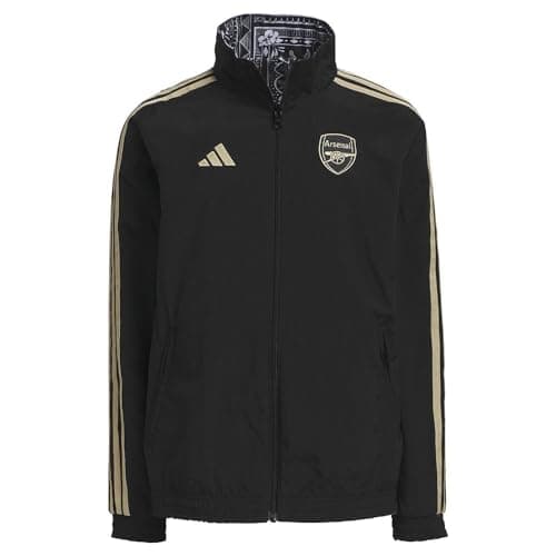 Image of 2023-2024 Arsenal Ian Wright Anthem Jacket (Black) - Kids