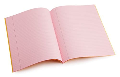 Image of Dyslexia Tinted Exercise Books - A4-8mm lined with margin - Rose (10 Pack)