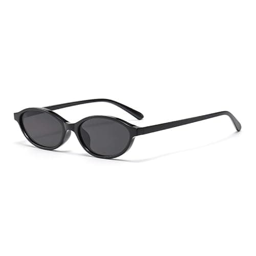 Image of Ulknyss Oval Sunglasses Womens - Designer Ladies Sun Glasses with UV400 Protection 90s Y2K Retro Shades for Driving Travel