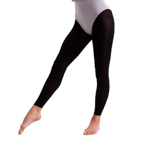 Image of Silky Footless Dance Tights Black Girls Sizes 10% Spandex (Age 11-13 Years (up to 152cm))