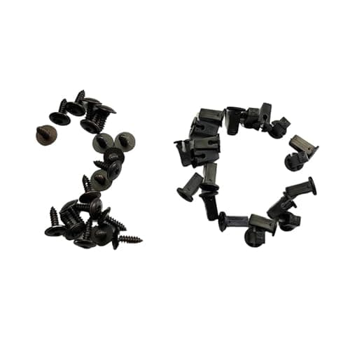 Image of ACC Parts Torx Screw & Fastening Clip Set – 40 PCS Compatible with VW Audi Engine Cover, Undertray, Splash Guard, Wheel Arch Liner Replacement Fixing Kit OEM Nos N90775001 867809966
