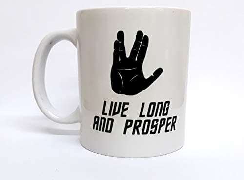 Image of Top Banana Gifts Live Long and Prosper - Spock - Glossy Ceramic Mug
