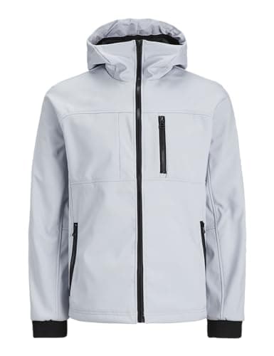 Image of JACK & JONES Men's JCOPRIME Embroidery Softshell Jacket, High-Rise, S, High-rise, S