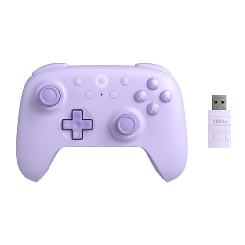 Image of 8Bitdo Ultimate 2C Wireless Controller for Windows PC and Android, with 1000Hz Polling Rate, Hall Effect Joysticks and Hall Triggers, and Remappable L4/R4 Bumpers (Purple)