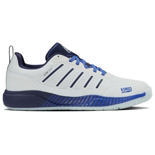 Image of K-Swiss Men's Ultra Court Padel Tennis Shoe, White, 9.5 UK
