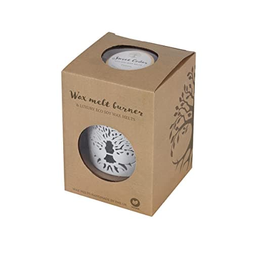 Image of Elegant White Ceramic Tree of Life Wax Warmer Gift Set – 10.5cm x 9.5cm (1 Pc.) – Premium Design & Stylish Appeal – Ultimate Home Fragrance Experience – Ideal for Everyday Use