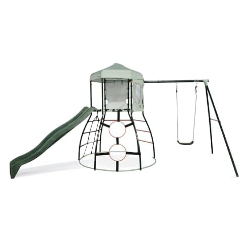 Image of Plum Play Metal Climbing Dome Frame (Slide and Swing)