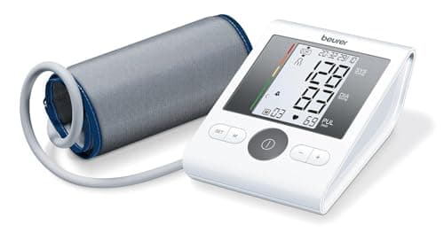 Image of Beurer Bm-28 (658.30) Onpack – Arm Blood Pressure Monitor with Adapter, Arrhythmia Detection, Universal Sleeve up to 42 cm, Memory 4 x 30 Measurements, Adjustable Alarm, White (251361BM31)
