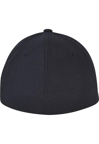 Image of Flexfit Unisex Wooly Combed Waterrepellent Baseball Cap, Dark Navy,