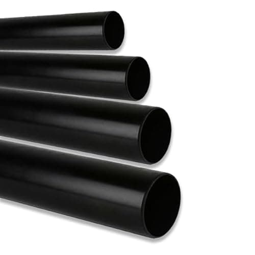 Image of eco-filtration 56mm / 2″ Black Solvent Weld PVC Pipe (1m) | 50mm Domestic Waste Specification | Durable PVC Pipe for Pond & Drainage Systems