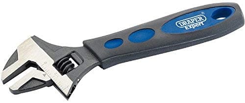 Image of Draper 24894 Expert Adjustable Crescent Type Wrench with Soft Grip, 200mm, Blue