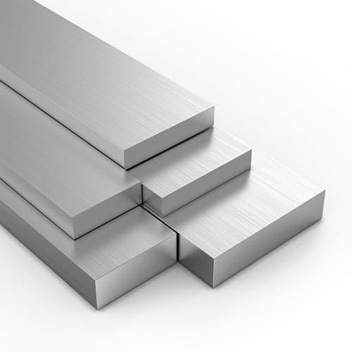 Image of Square aluminium flat bar, 7-10 Mm Thick, 500 Length, 6061 Aluminum Flat Plate, Solid Metal Stock for Industrial Building(8 * 8mm)