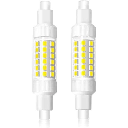 Image of Caldarax R7s LED 78 mm Light Bulb 8 W, Cool White 6000 K Lamp LED R7S, Replacement 70 W J78 Linear Halogen Rod, 830 LM, AC220-240 V, Non-Dimmable, 360° Beam Angle, Pack of 2