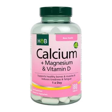 Image of Holland & Barrett Calcium + Magnesium & Vitamin D 180 Tablets