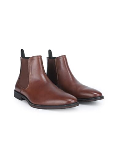 Image of Thomas Crick Griffin Men's Chelsea Boots, Genuine Leather Formal Ankle Boots for Men