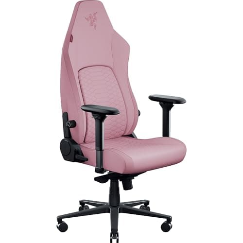 Image of Razer Iskur V2 NewGen - Ergonomic Gaming Chair with Breathable Gen-2 EPU Leather with CoolTouch Technology - HyperFlex Lumbar Support - Ultra-Wide Shoulder Arches and Seat Base | Quartz
