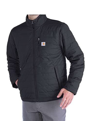 Image of Carhartt Men's Rain Defender® Relaxed Fit Lightweight Insulated Jacket, Black, L