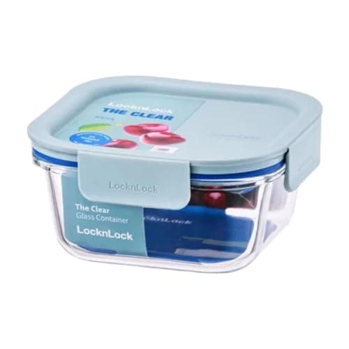 Image of LocknLock The Clear 750ml Airtight Food Storage Glass Container & Lid, BPA Free, Airtight & Leakproof, Oven/Microwave/Freezer/Dishwasher Safe, Perfect For Re-Heating & Meal Prep – Square