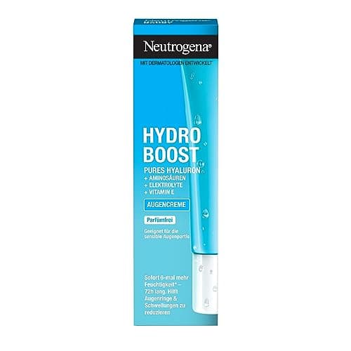 Image of Neutrogena Hydro Boost Eye Cream Gel with Glycerin & Hyaluron, Fragrance-Free, 2 x 15 ml