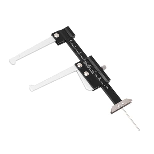 Image of Tire Tread Depth Gauge - Brake Pad Wear Gauge,0–60mm Metric Brake Disc Rotor Thickness Caliper,Manual Portable Measuring Tool for Car,Truck,Motorcycle