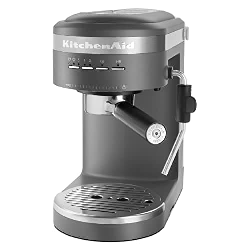Image of KitchenAid Semi-Automatic Espresso Machine KES6403, Matte Charcoal Grey, 1.4 Liters