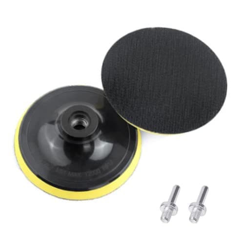 Image of 2 Sets Hook and Loop Backing Pad durable Sanding Disc Backing Pad 4-Inch/100mm Sanding Polishing Backer Plate Polisher Sanding Pad with M14 Drill Adapter for Random Orbit Sander Polisher Buffer