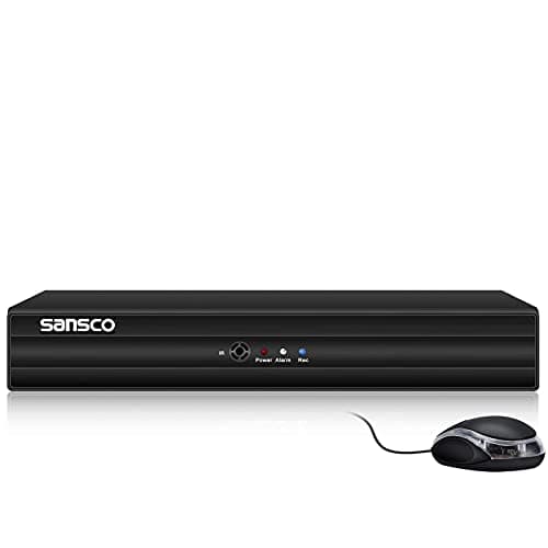 Image of SANSCO 8 Channel 5MP Lite HD DVR for CCTV Camera System, Works with AHD/CVI/TVI/IP/CVBS Security Cameras, Email/App Notifications, No Hard Drive