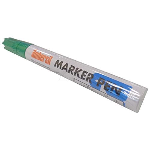 Image of Green Ambersil Permanent Paint Marker Pen for Metal, Glass, Plastic (Each)