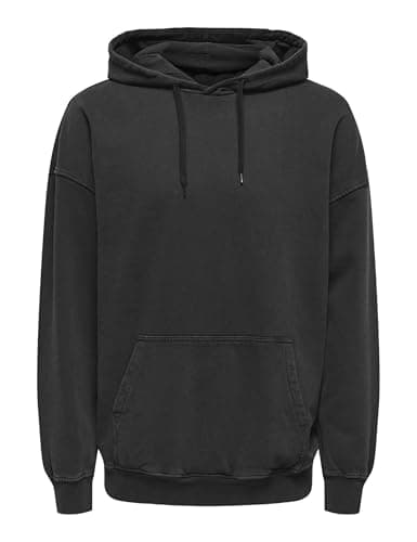 Image of ONLY & SONS Onscreative RLX Washed Hoodie Noos, black, M