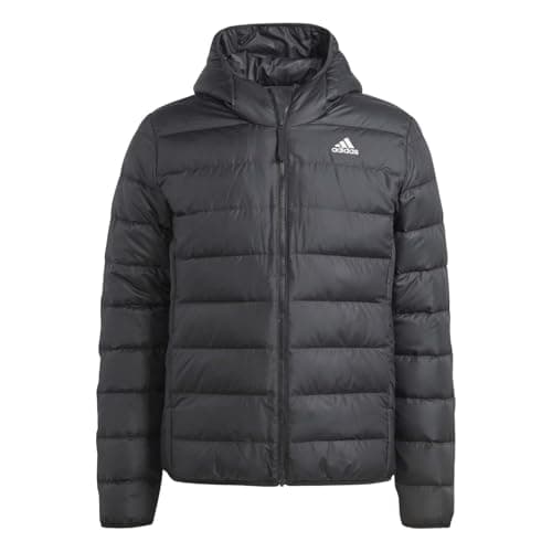 Image of adidas Men's Essentials Light Down Hooded Jacket, black, XL