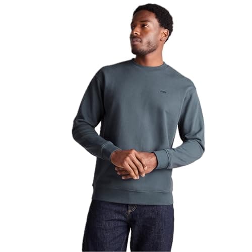 Image of TOG24 Warren Mens Sweatshirt, Heavyweight Loop Back Cotton, Crew Neck Mens Jumper, with Embroidered Logo, Mens Pullover