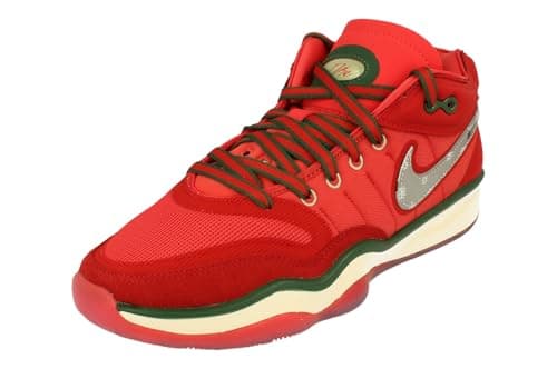 Image of NIKE Air Zoom G.T. Hustle 2 Mens Basketball Trainers DJ9405 Sneakers Shoes (UK 9.5 US 10.5 EU 44.5, Track red Metallic Silver 601)
