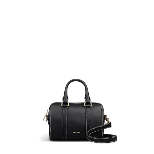 Image of RADLEY London Noble Alley Women's Leather Mini Ziptop Top Handle Handbag, Black