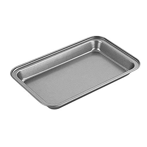 Image of Chef Aid Non-Stick Brownie Tray, Baking Tin for Traybakes, Flapjacks & Brownies, Easy Clean Bakeware, Grey, 28.5 x 18 x 3 cm