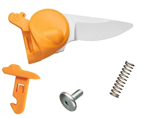 Image of Fiskars replacement blade for X-series bypass secateurs M P921 (1057173), incl. spring and screw, stainless steel blade, 1064260, Orange/Silver