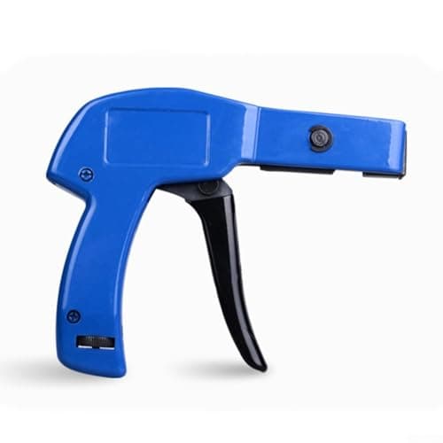 Image of Niceminiwall for HS-600A Automatic Cable Tie Tool for Nylon Cable Ties 2.2–4.8 mm – Fast Bundling & Tension-Cutting Hand Tool, Steel Construction, 16.5 cm, for Home &