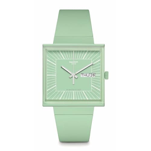 Image of Swatch What If Mint Watch, Classic