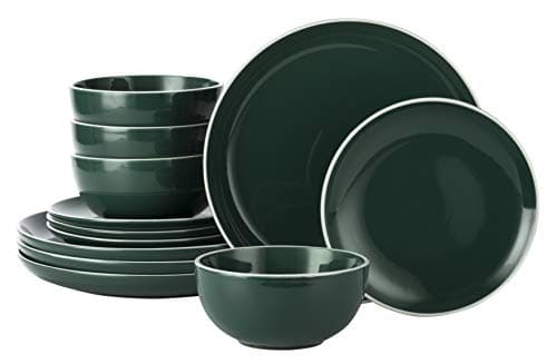 Image of Waterside - 12 Piece Emerald Green Dinner Set