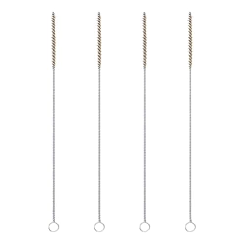 Image of PATIKIL 12" Wire Tube Brush, 4Pcs 0.2" Diameter Brass Wire Tube Brush Pipe Cleaning Supplies for Auto Parts, Bottles, Tubes, Brass Tone