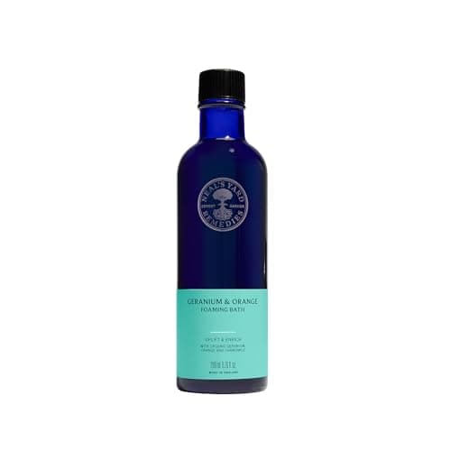 Image of Neal's Yard Remedies Geranium and Orange Foaming Bath | Promote Calmness & Wellbeing | 200ml