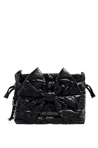 Image of Love Moschino Women's Shoulder Bag, Black, One Size, Black, 24X18X8