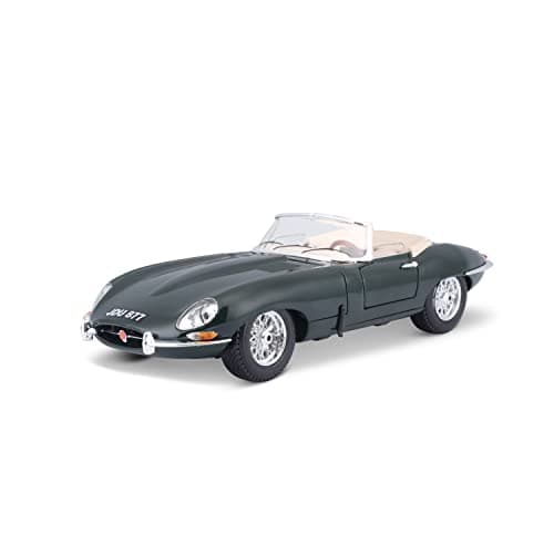 Image of Bburago 1:18 Gold Jaguar "E" Cabriolet (1961)