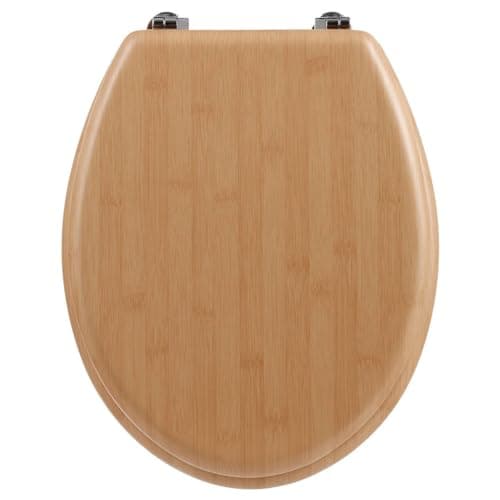 Image of 5Five - Bamboo Effect Wooden Toilet Seat
