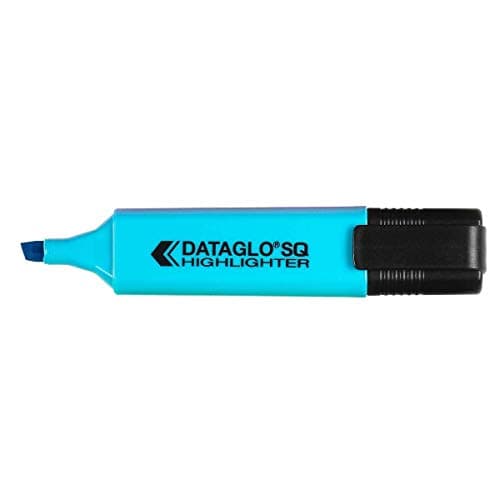 Image of Hainenko Value Flat Barrel Chisel Tip Highlighter - Blue (Pack of 10)